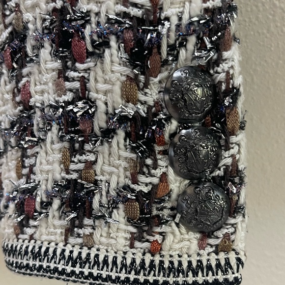 VERONICA BEARD CIRTANE HOUNDSTOOTH TWEED JACKET - Picture 12 of 12